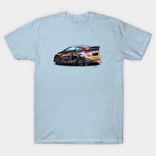 Ford Fiesta WRX Rallycross - Janis Baumanis T-Shirt